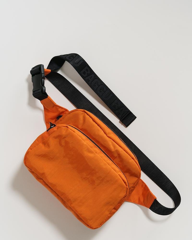 Baggu Fanny Pack 時尚腰包- 橘色 - 側背包/斜背包 - 防水材質 橘色