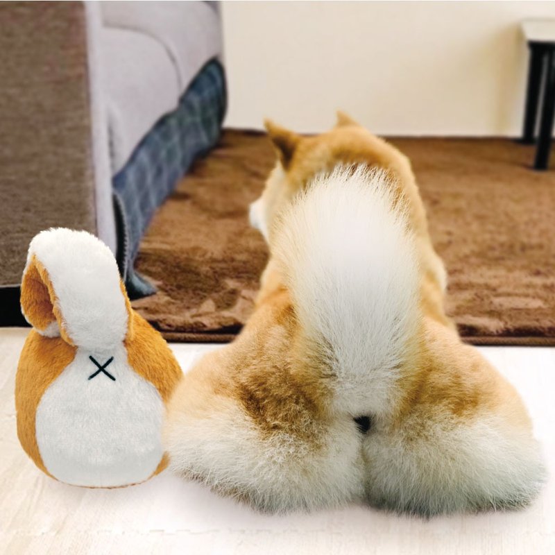 【日本DoggyMan】萌爆出擊 ! 犬用玩具球 柴犬/貴賓犬屁屁 - 貓/狗玩具 - 其他材質 