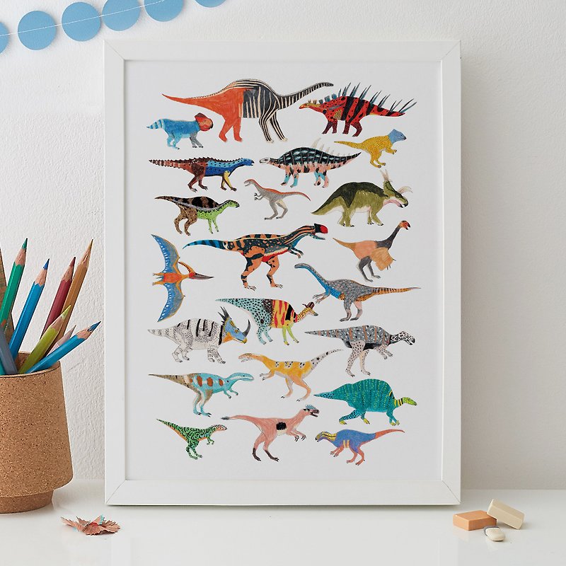 DINOSAURS PRINT 2ND EDITION (2017) - Posters - Paper Multicolor
