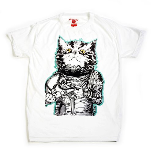 第一章商店 Astronaut cat unisex men woman cotton mix Chapter One T-shirt