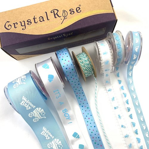Crystal Rose Ribbon 緞帶專賣 Baby 嬰兒系列緞帶禮盒/7入/2款