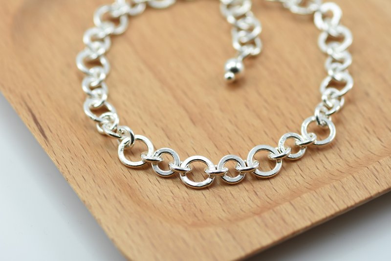 Exclusive Silver Bracelet - Plain Bracelet No. 2 - Bracelets - Silver Gray