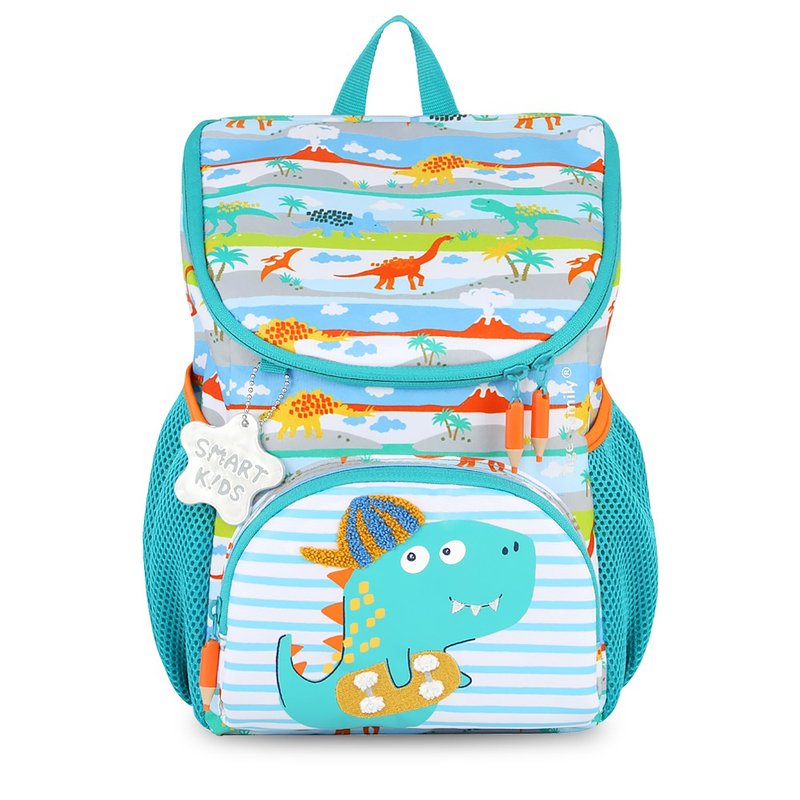 TigerFamily 小小旅行家幼兒減壓背包-小恐龍雷克 - 後背包/背包/書包 - 其他材質 綠色