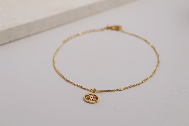 Basics。扭紋壓花手鍊 - 手鍊/手環 - 不鏽鋼 金色