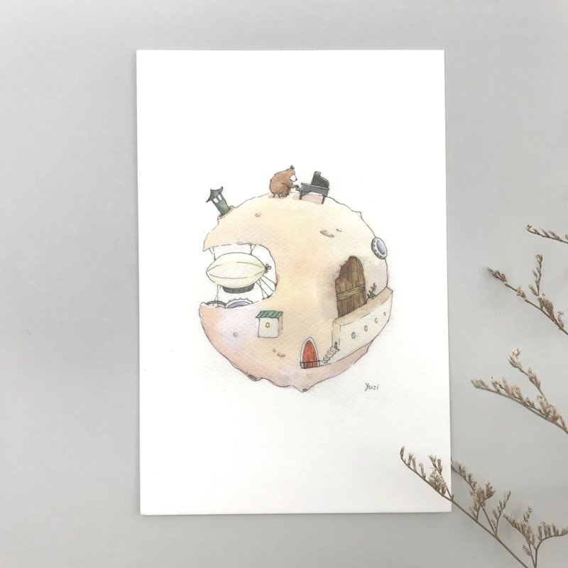 Planet Bear-Postcard - Cards & Postcards - Paper Blue