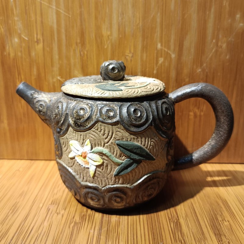 手工製作-花壺系列-蘭花 - 茶壺/茶杯/茶具 - 陶 