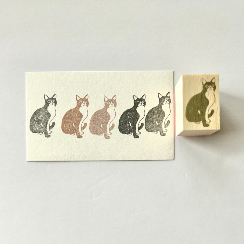 Rubber stamp black cat - ตราปั๊ม/สแตมป์/หมึก - ยาง สีดำ