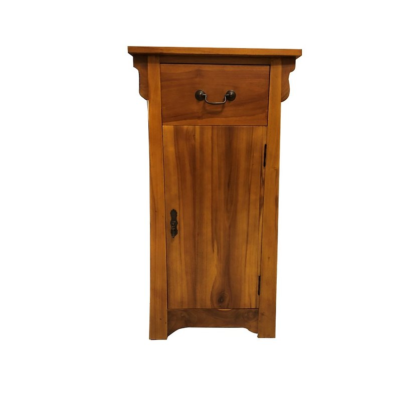 [Jidi Teak Furniture] Full teak T-shaped storage cabinet storage cabinet UNC7-10 - Storage - Wood Brown