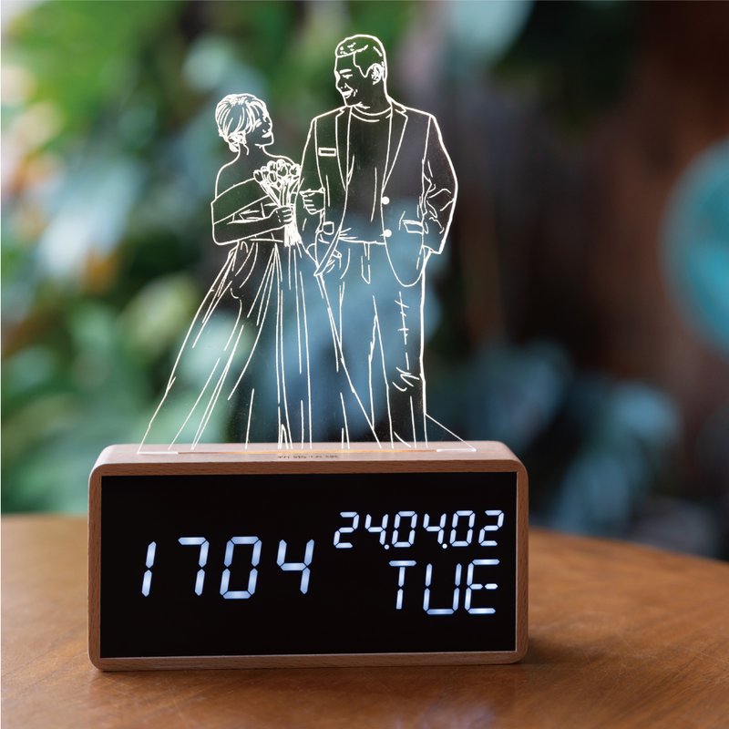 【Customized】Siyan Painting Light Painting/Customized Night Light - Customized Portraits - Wood 