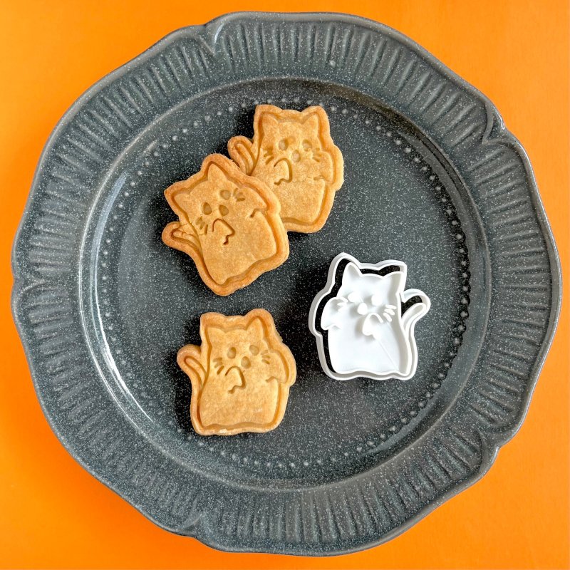 ハロウィン　猫　おばけ　　【クッキー型】 - 廚具 - 塑膠 