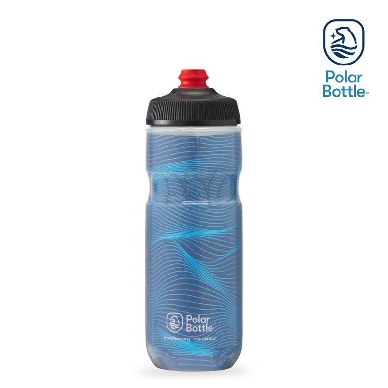Polar Bottle 20oz 雙層保冷噴射水壺 Jersey Knit 午夜藍 - 運動配件 - 塑膠 藍色