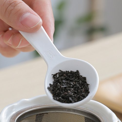 日本霜山 SHIMOYAMA 日本霜山 防潮防結塊珪藻土量匙(附刻度)-白-5ml-3入
