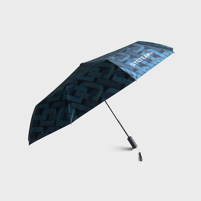 DYCTEAM - D pattern Jacquard Pattern Umbrella (outside) - 雨傘/雨衣 - 其他材質 藍色
