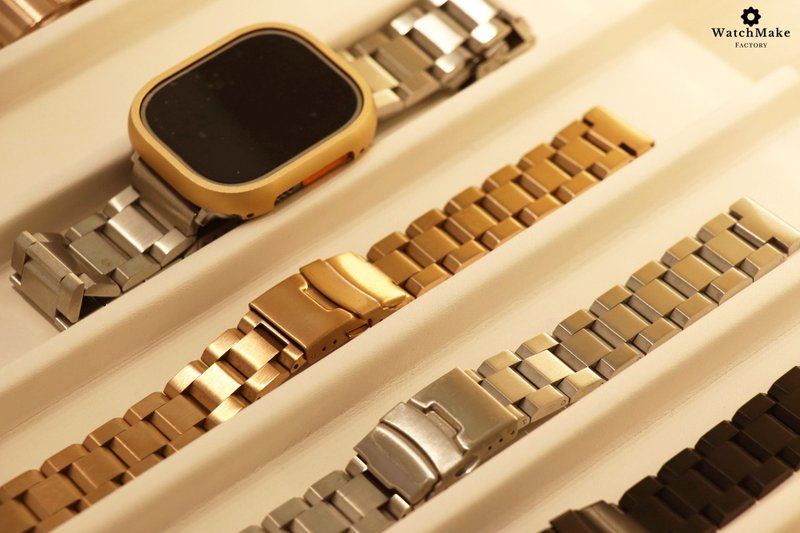 霧面斜角金屬錶帶—Apple Watch適用 - 錶帶 - 不鏽鋼 