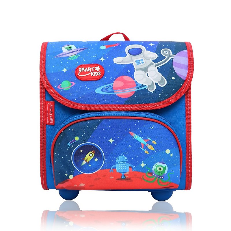Tiger Family Nursery Nursery Schoolbag - Fantasy Space + [Gifts] Boxed 2B Large Triangle Pencil (6 Pack) - Backpacks - Paper Blue