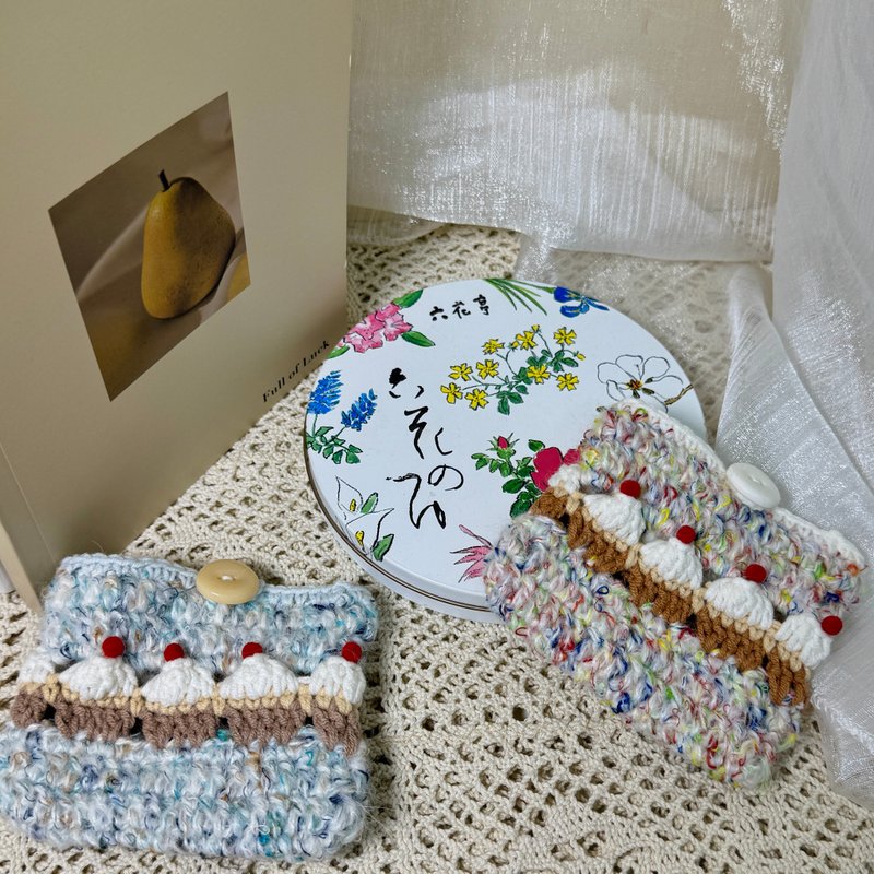 現貨 MUMU 美味櫻桃杯子蛋糕卡夾 Handmade - 零錢包/小錢包 - 棉．麻 