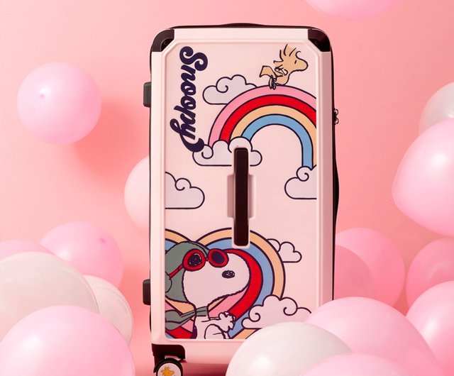 スヌーピーSNOOPY スーツケース ラメピンク キャリケース ピーナッツ SNOOPY スヌーピー】28インチスーツケース ファットスーツケース