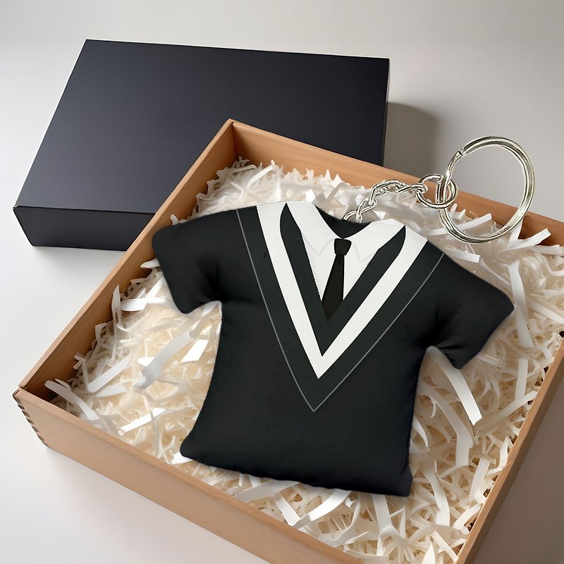Custom Keychain/Pendant - Graduation Gift - Custom T-shirt Filled Pendant - Keychains - Polyester Black