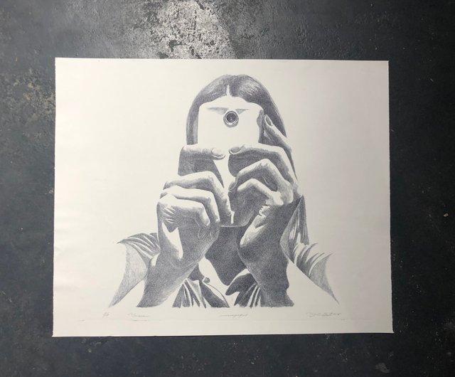 サイクロプス、リトグラフ、深い哲学的意味を持つオリジナル