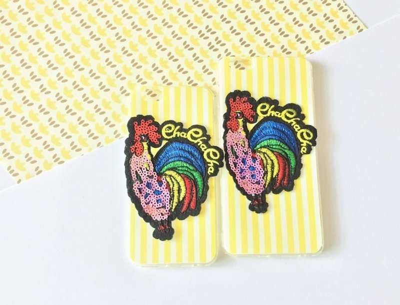 magichands color stripe sequin embroidery chicken Phone Case iPhone6 ​​/ 6plus soft shell (yellow) - Phone Cases - Rubber Yellow
