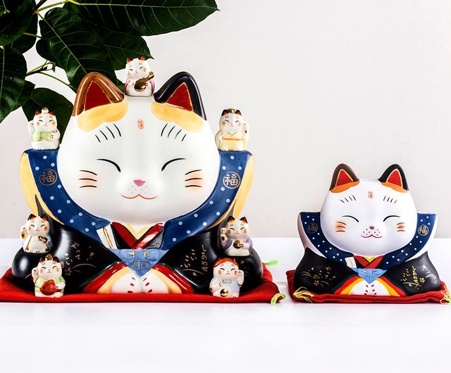 Japanese Yakushi Kiln Seven Lucky God Lucky Cat Large Handmade Ceramic  Ornament Birthday Opening Housewarming Wedding Gift - Shop Yakushigama  Items for Display - Pinkoi