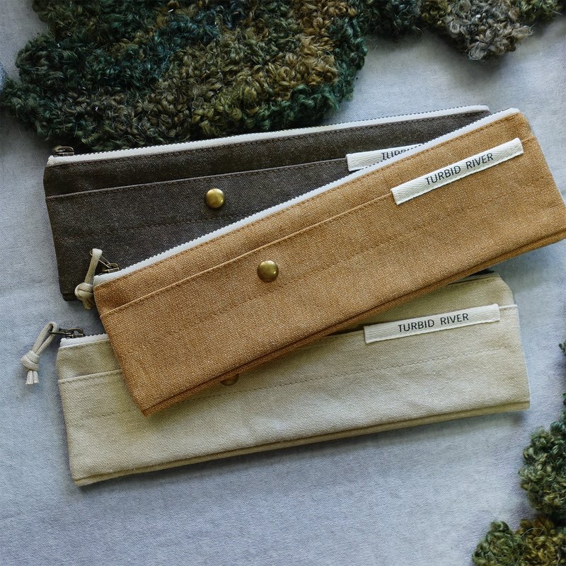 Return | Original Heart Cutlery Bag | Warm Color Series | Pencil Bag - Cutlery & Flatware - Cotton & Hemp Multicolor