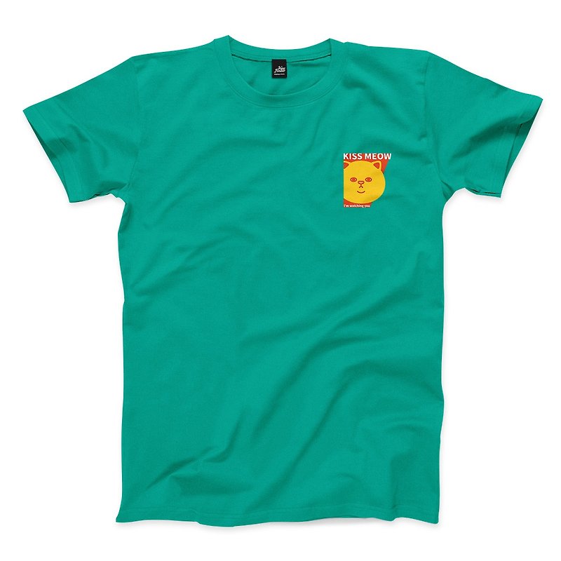 Im watching you - Sauce Mix - Water Duck Green - Neutral T-Shirt - เสื้อยืดผู้ชาย - ผ้าฝ้าย/ผ้าลินิน สีเขียว
