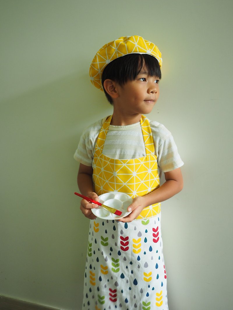 Handmade arpon for cooking class, drawing or art jamming - อื่นๆ - ผ้าฝ้าย/ผ้าลินิน สีเหลือง