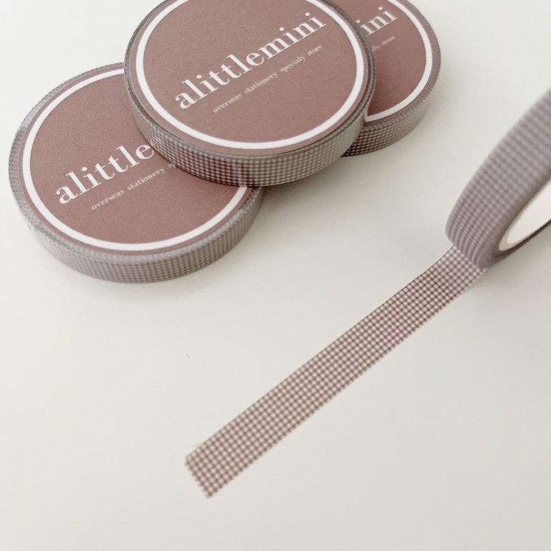 alittlemini 7mm masking tape brown - มาสกิ้งเทป - กระดาษ สีนำ้ตาล