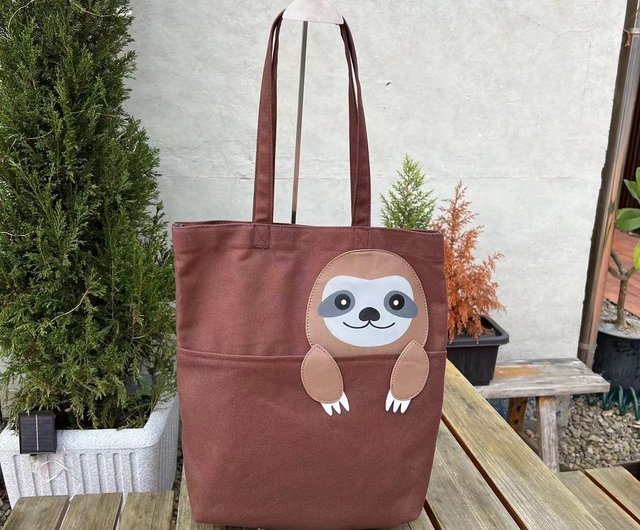 Sloth canvas online bag