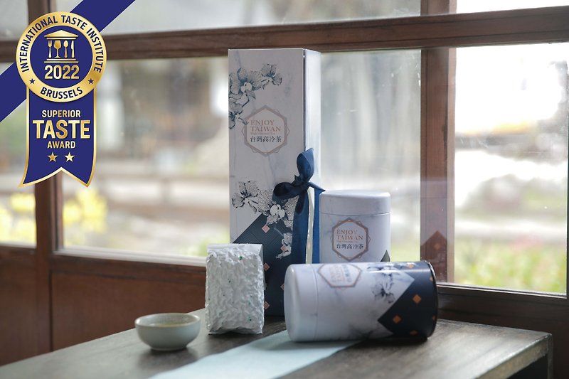 【Taiwan Tea Gift Box】Alpine tea gift box/souvenir/Taiwanese good tea - Tea - Paper Blue