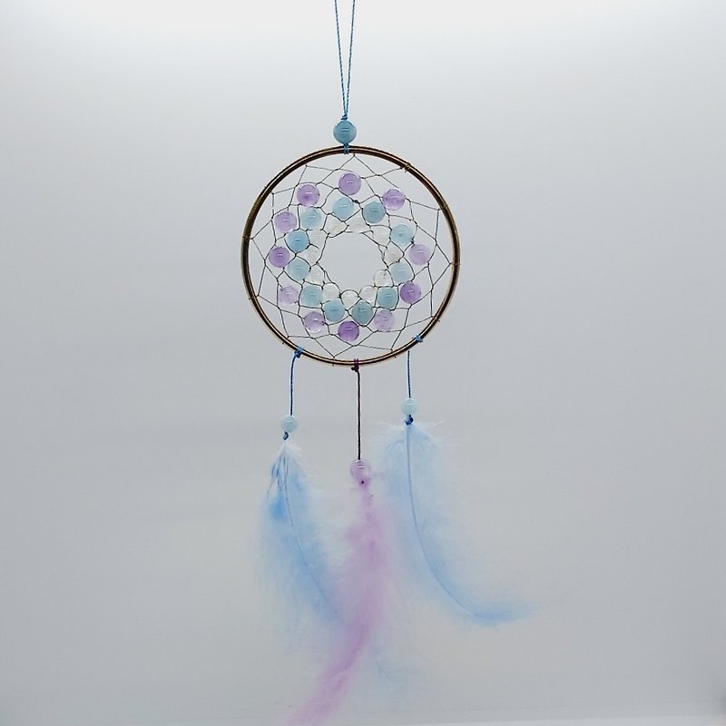 月光石海藍寶薰衣紫晶補夢網 - 手工製造 - 裝飾/擺設  - 半寶石 