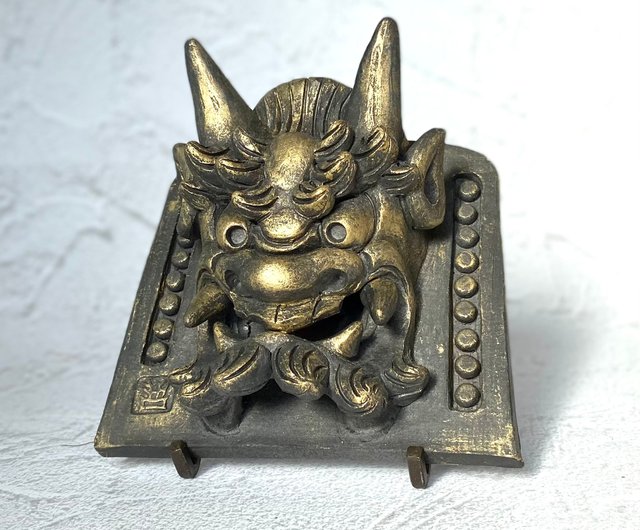 鬼瓦の置物　焼物 de96ae80af3efcb8b17f7c09cad735