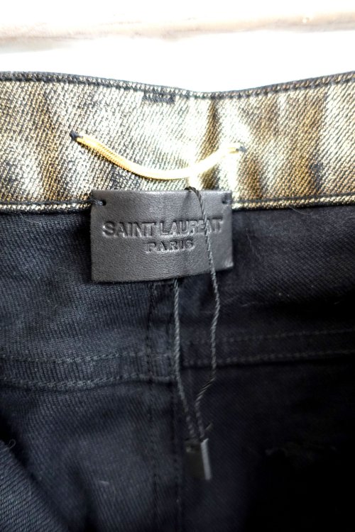 v*_様 saint laurent paris coating skinny SAMPLE* Saint Laurent Paris AW14 Side-chain Bootcut Skinny