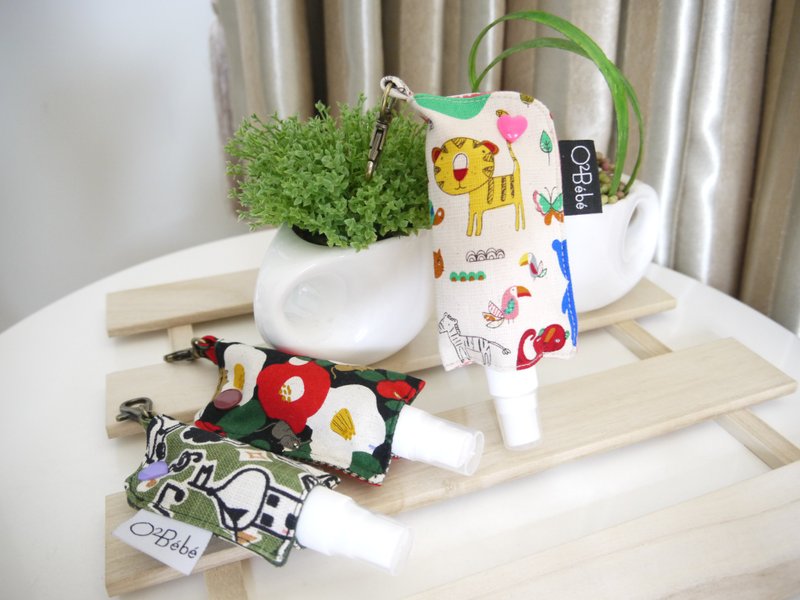 【噴瓶掛帶】(含空瓶)可裝 酒精 防蚊液 乾洗手液 - 居家收納/收納盒/儲物盒 - 棉．麻 