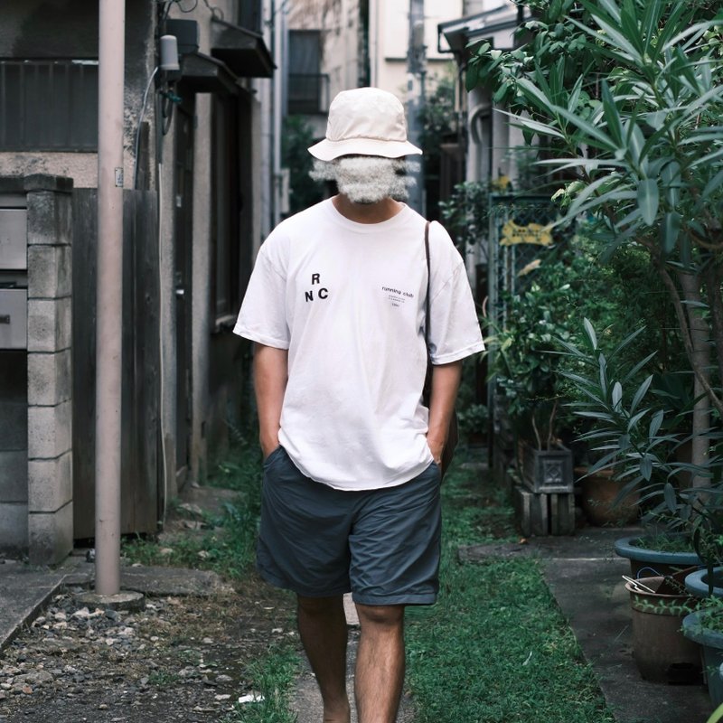 Garment dye short sleeve t-shirt / white / unisex / RNC - 帽T/大學T - 棉．麻 白色