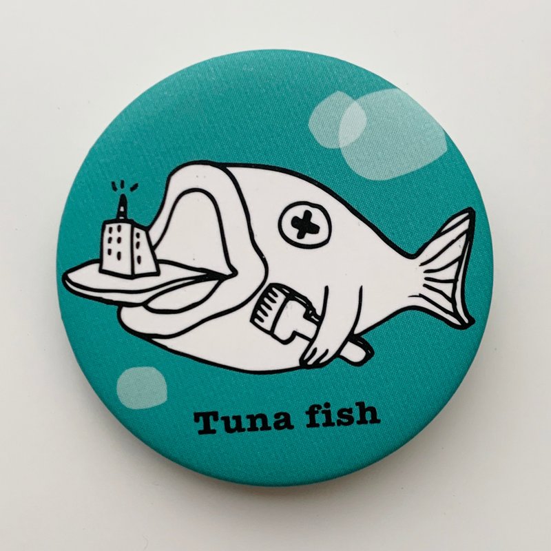 Badge Marine Series-Professional Porter Tuna | MonkeyCookie - เข็มกลัด/พิน - พลาสติก สีใส