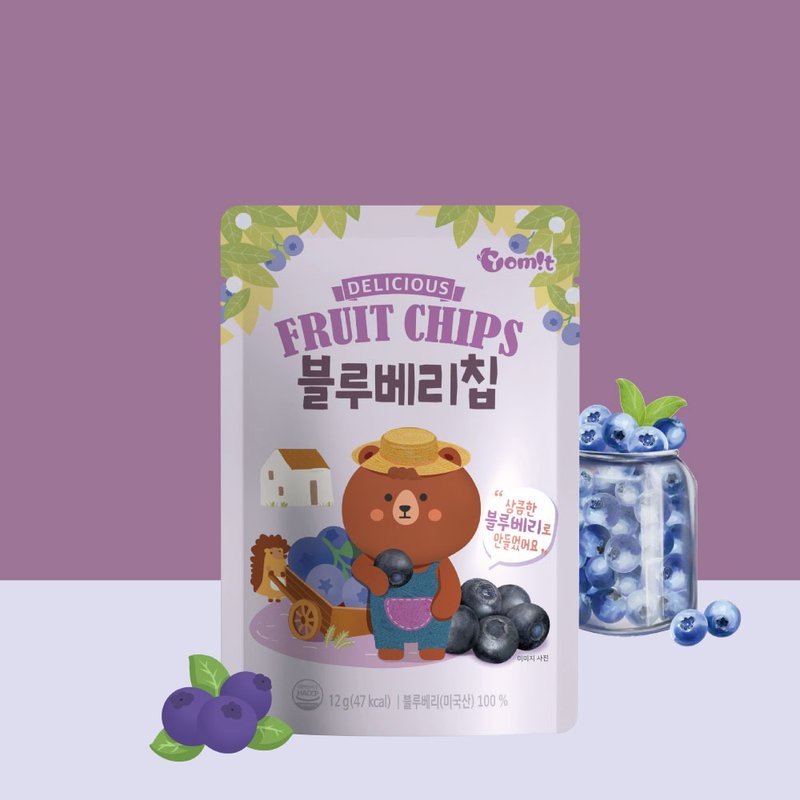 [New product launched!!] Korean Dad’s Pastoral Diary-Fruit Slices (Blueberry) - ผลไม้อบแห้ง - อาหารสด 