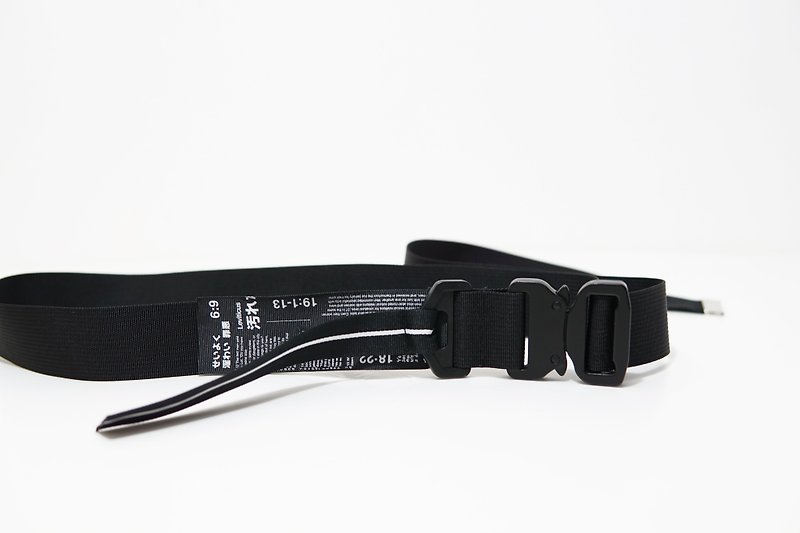 KAKY BELT 01-機能長腰帶 - 皮帶/腰帶 - 聚酯纖維 黑色