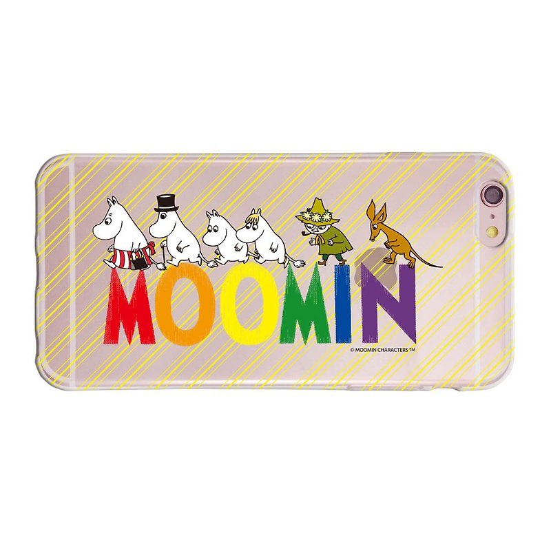 Moomin授權-空壓殼手機殼【Happy family】 - 手機殼/手機套 - 矽膠 多色