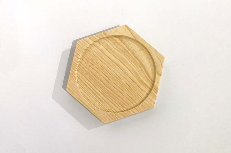 Japanese cypress coaster - Coasters - Wood Khaki