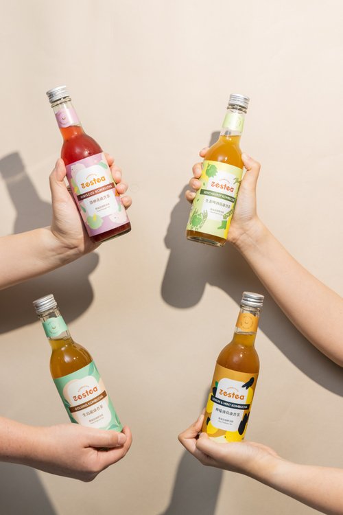 Zestea Kombucha Zestea康普茶純粹原味組 300ML*12瓶(無新增、富含益生菌)