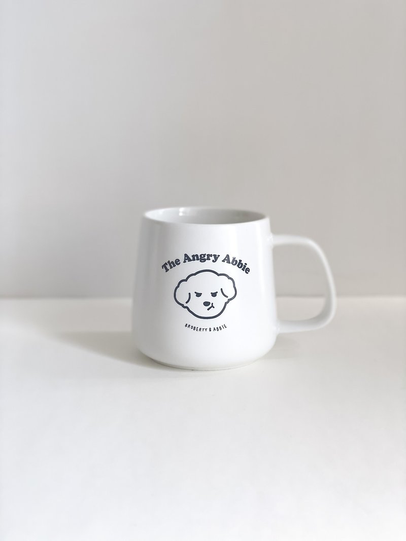 The Angry Abbie Mug cup - Cups - Pottery White