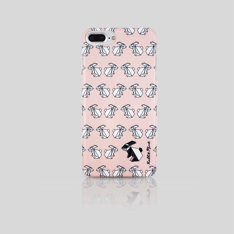 （うさぎミント）ミントラビット電話ケース - ピンクラビットシリーズ折り紙 -  iPhone 7プラス（P00070） - スマホケース - プラスチック ピンク