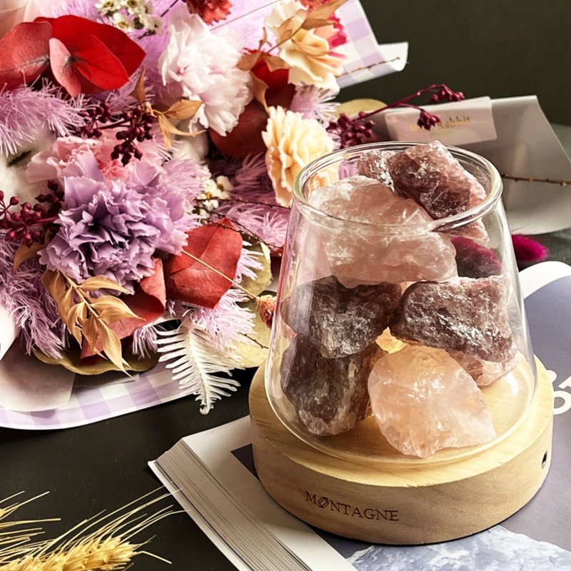 【Montagne】Charming Prescription | Pink Quartz X Strawberry Quartz | Crystal Diffuser Set - Fragrances - Crystal 