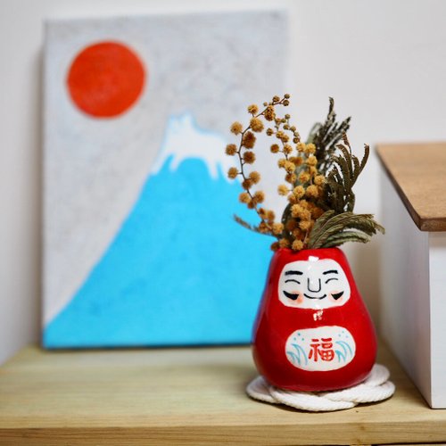 Wʜᴀᴛ ᴛʜᴇ ᴘᴜɢ sᴛᴏʀᴇ ｜日本招財貓。達磨。生活雜貨 手捏陶瓷 達磨小花瓶
