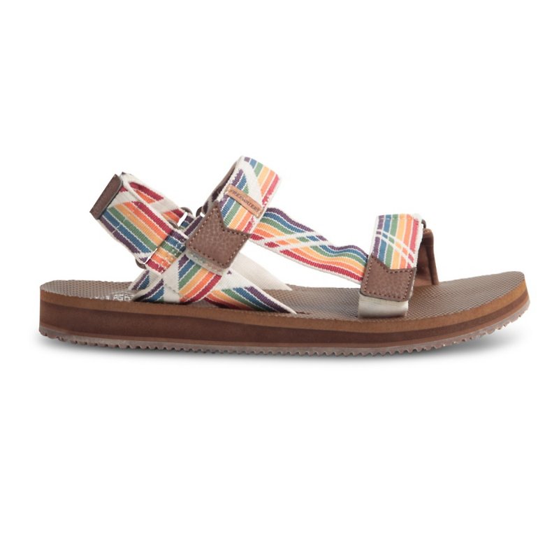【Rainbow】Freewaters Supreem Sport Print Detachable Sandals / Men's and Women's Shoes - Sandals - Silicone Multicolor