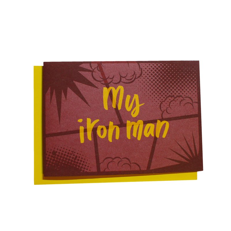 Superhero系列 暖心小卡 - My iron man - 卡片/明信片 - 紙 