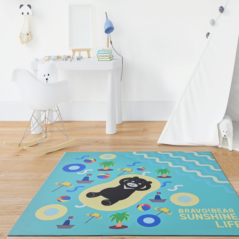 [Xiong Zan] Soft Diatomaceous Earth Multi-purpose Floor Mat Summer Leisurely Travel 100x100cm - Items for Display - Other Materials 