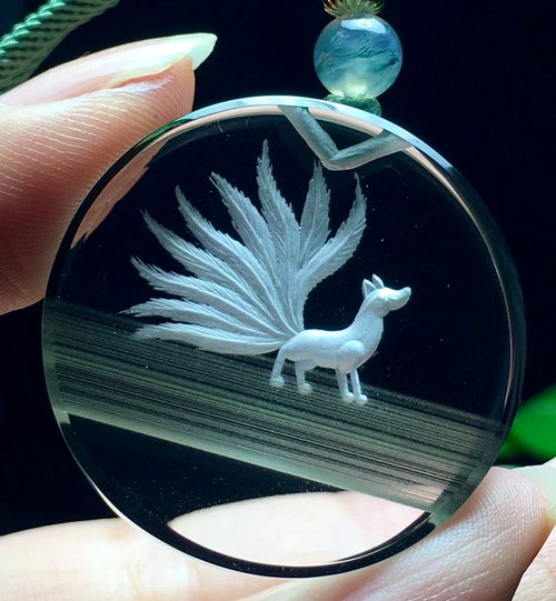 天然石　九尾置物５個セット 九尾の狐 置き物 インテリア 屋内 屋外 狐 九尾 プレゼント 贈り物